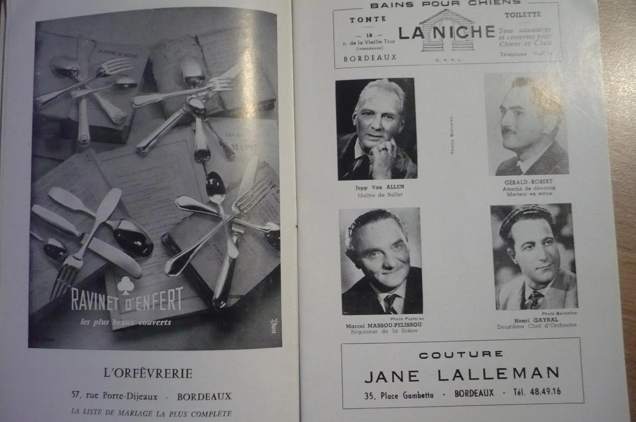 PROGRAMA OFICIAL DO GRANDE TEATRO DE BORDEAUX - Temporada 1963-1964 – photo 4